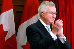 former Canadian Prime Minister Joe Clarke