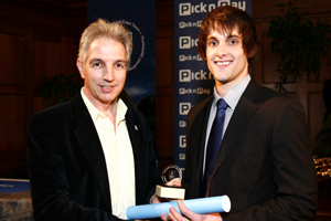 SRC president Chris Ryall (right) is the winner of the Vice-Chancellor's Award