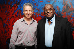 Dr Max Price (left) and Prof Jonathan Jansen