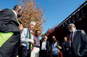 Dr Max Price and visiting heads of universities