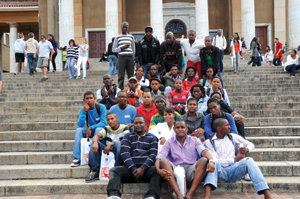 Prospective students at a UCT open day