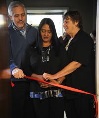 (From left) Dr Ian Mackintosh, Moonira Khan and Reinette Popplestone