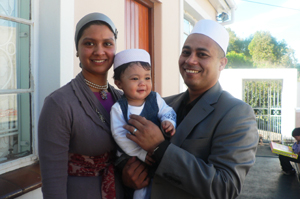 Dr Majedah Ismail with her son, Maahir, and husband, Dr Moegamad Shukri Raban