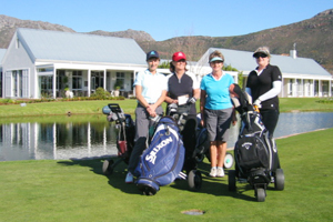 winners of the four-ball at the Fitztitute Golf Day