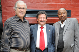 Antony Davies, John Critien and DVC Prof Thandabantu Nhlapo