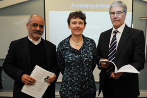Prof Crain Soudien, Dr Lesley Green, and Prof Danie Visser