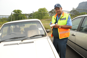 Traffic supervisor Harry Fisher