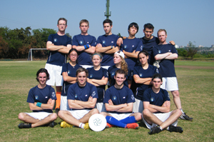 The UCT Ultimate team won second prize and praise at Rocktober 2010