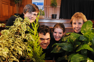 Green team: (From left) David Scheepmaker, Nick Kuilman, Kate Dawe and Richard Pilkington.