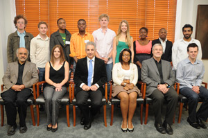 The SRC 2011 with vice-chancellor Dr Max Price