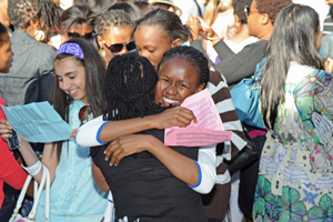 Joy was contagious at the final results bash at the Faculty of Health Sciences