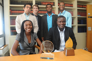 UCT law team that won the SA national round of the Phillip Jessup International Law Moot Court Competition