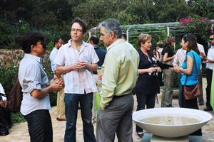 VC Dr Max Price chats to new staff members