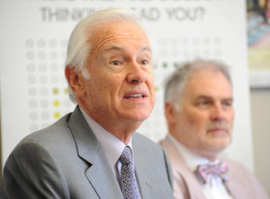 In picture are Allan Gray (left) and Prof Walter Baets, director of the GSB