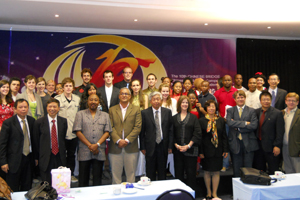 Participants and guests at the South African round of the 10th Chinese Bridge Chinese Proficiency Competition for Foreign College Students