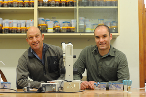 Prof Mike Picker (left) and Dr Jonathan Colville