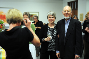 Joan Rapp with Emer Prof Martin West