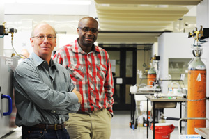 Dr Leslie Street and Prof kelly Chibale