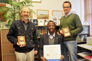 Prof Mark Alexander, Mike Otieno and Dr Hans Beushausen