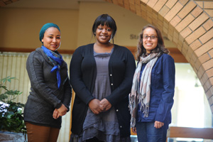 Sufia Singlee, Thabi Chanetsa and Salona Lutchman