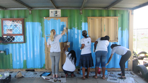 UCT students spruce up the facilities at Mother Unite