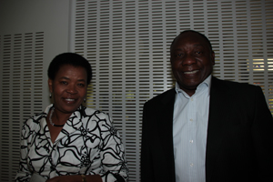 Cyril Ramaphosa and Nokwanda Mkhize