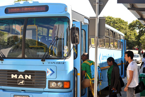 Jammie Shuttle buses