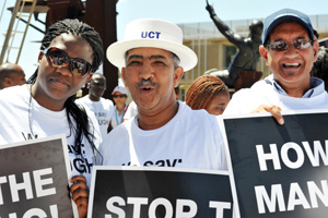 Protest march against gender violence