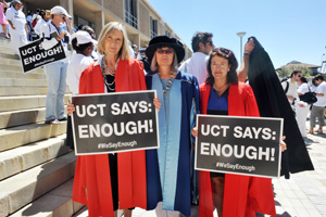 Protest march against gender violence