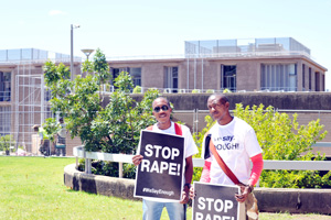 Protest march against gender violence