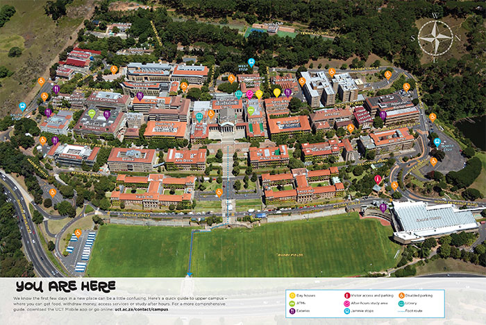 UCT upper campus map