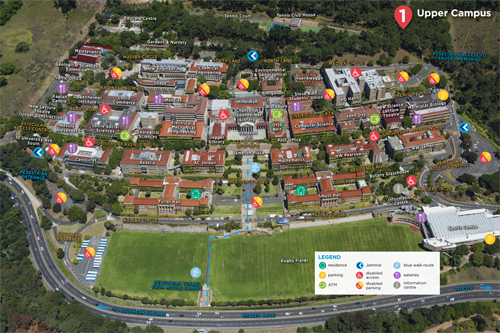 Upper Campus Map