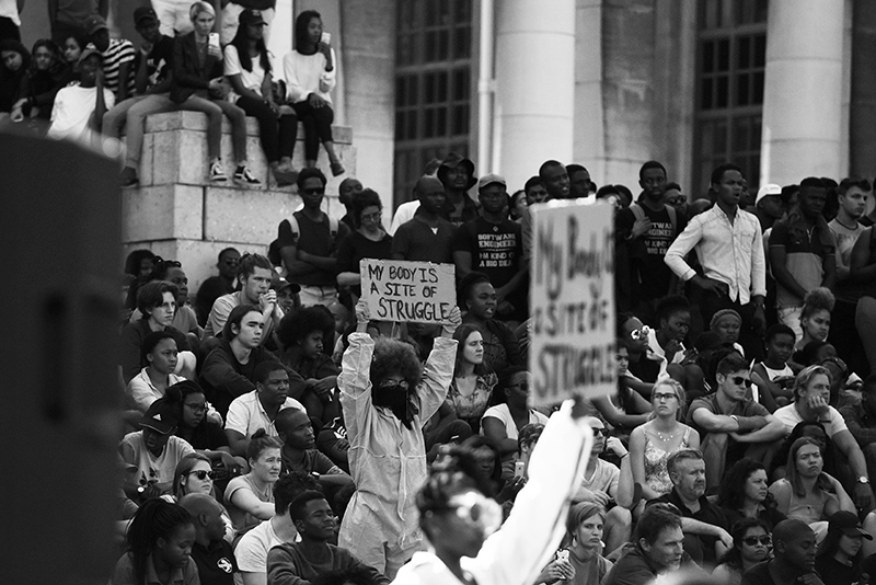 A university-wide mass meeting was held on the Plaza in November to consolidate the first phase of engagement sessions by the Free Education Planning Group.