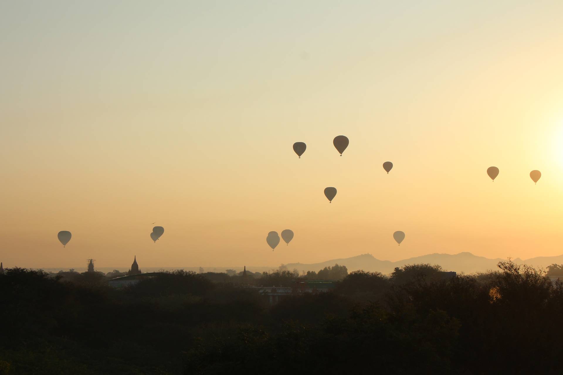 Tourists flock to the site on foot, on e-bike or in hot air balloons to get the best view of the temple- and pagoda-strewn plain.