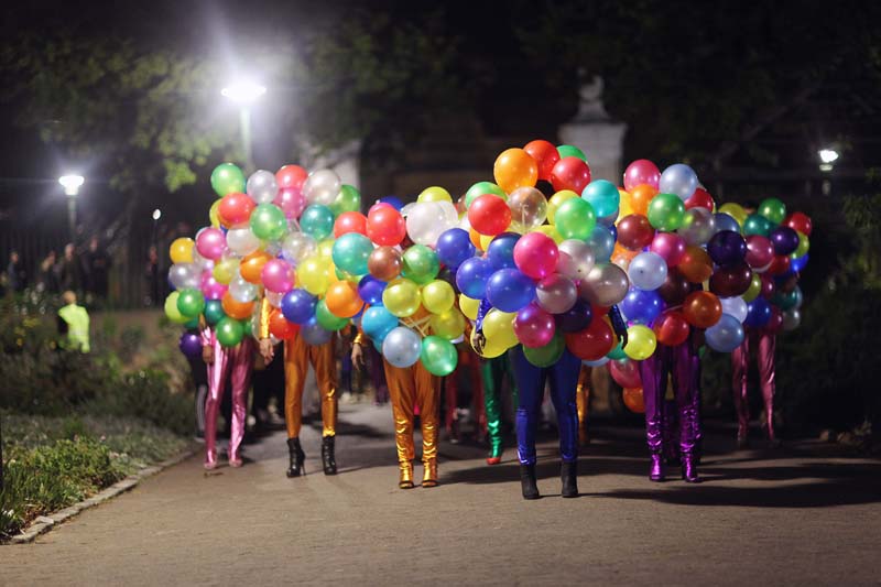 Government Avenue was the venue for this colourful, vibrant parade that was part of Athi-Patra Ruga’s procession through Cape Town’s city centre in Things We Lost in the Rainbow.