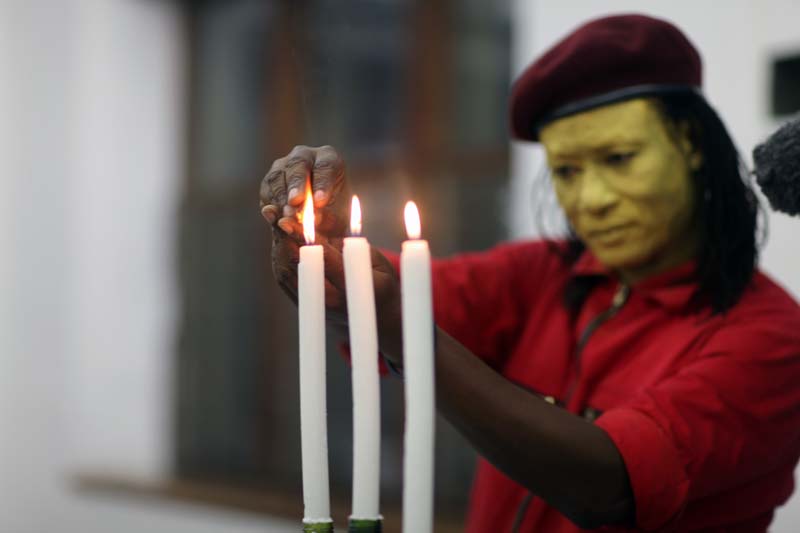 Bernard Akoi-Jackson’s REDTAPEONBOTTLENECK, a participatory performance project, urged audiences to “ponder the frustrating effects of bureaucracy on everyday life”.