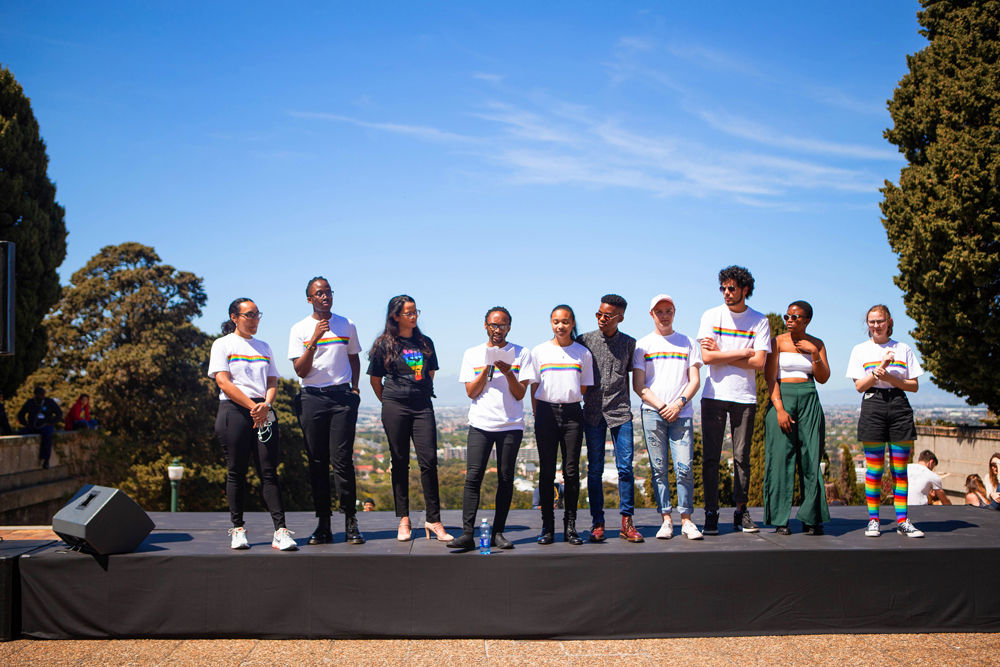 The Rainbow UCT committee welcomes staff and students to the event at the start of Rainbow Week.