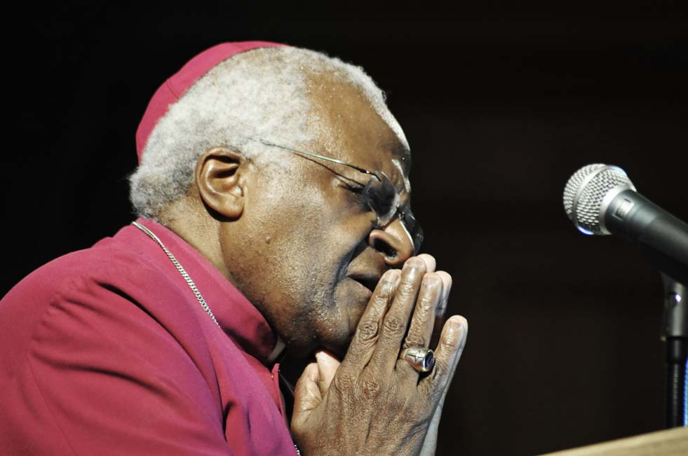 Anglican Archbishop Emeritus Desmond Tutu (1993), Doctor of Laws. Photo UCT Archives.
