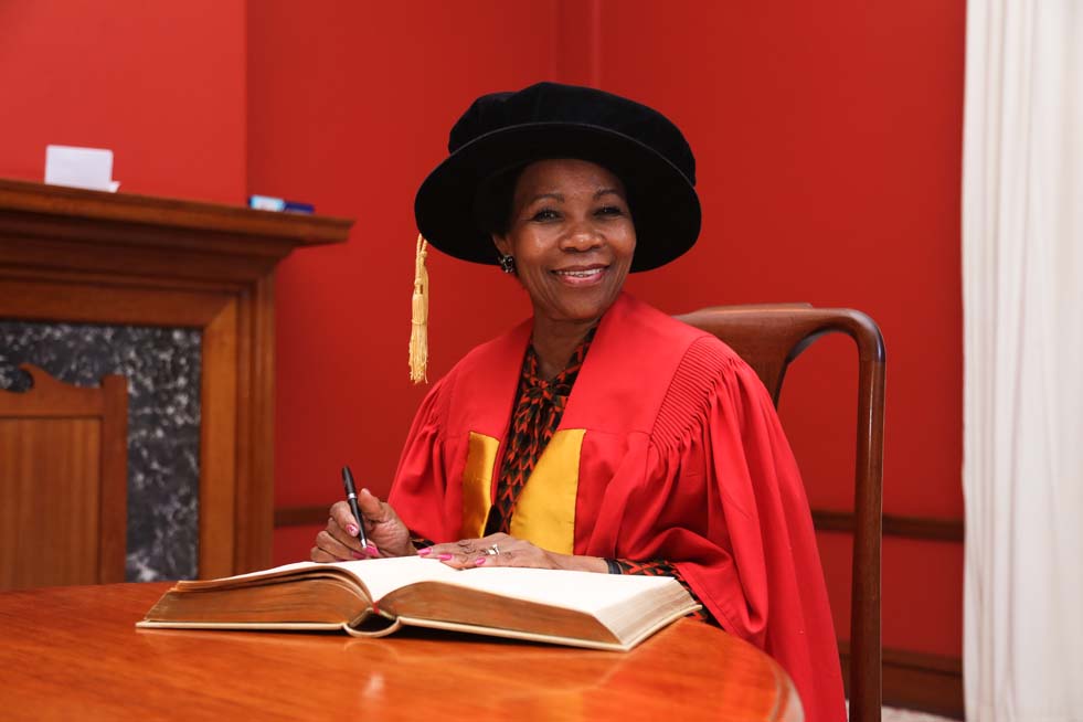 Yvonne Mokgoro (2018), Doctor of Laws. Photo Je’nine May.
