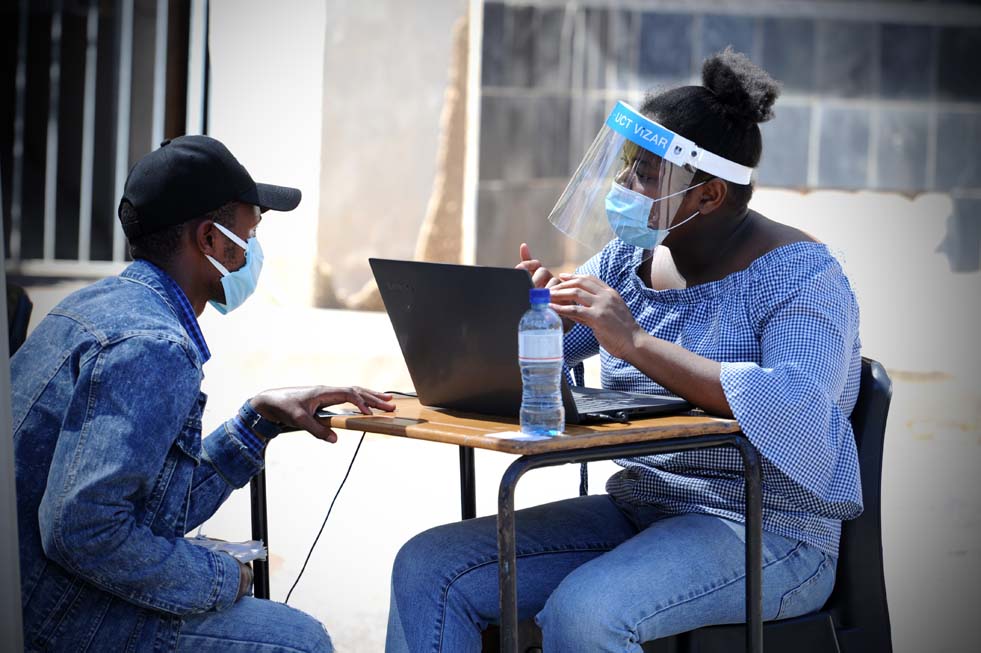 During registration first-year students collected information packs to help settle them into the new academic year.