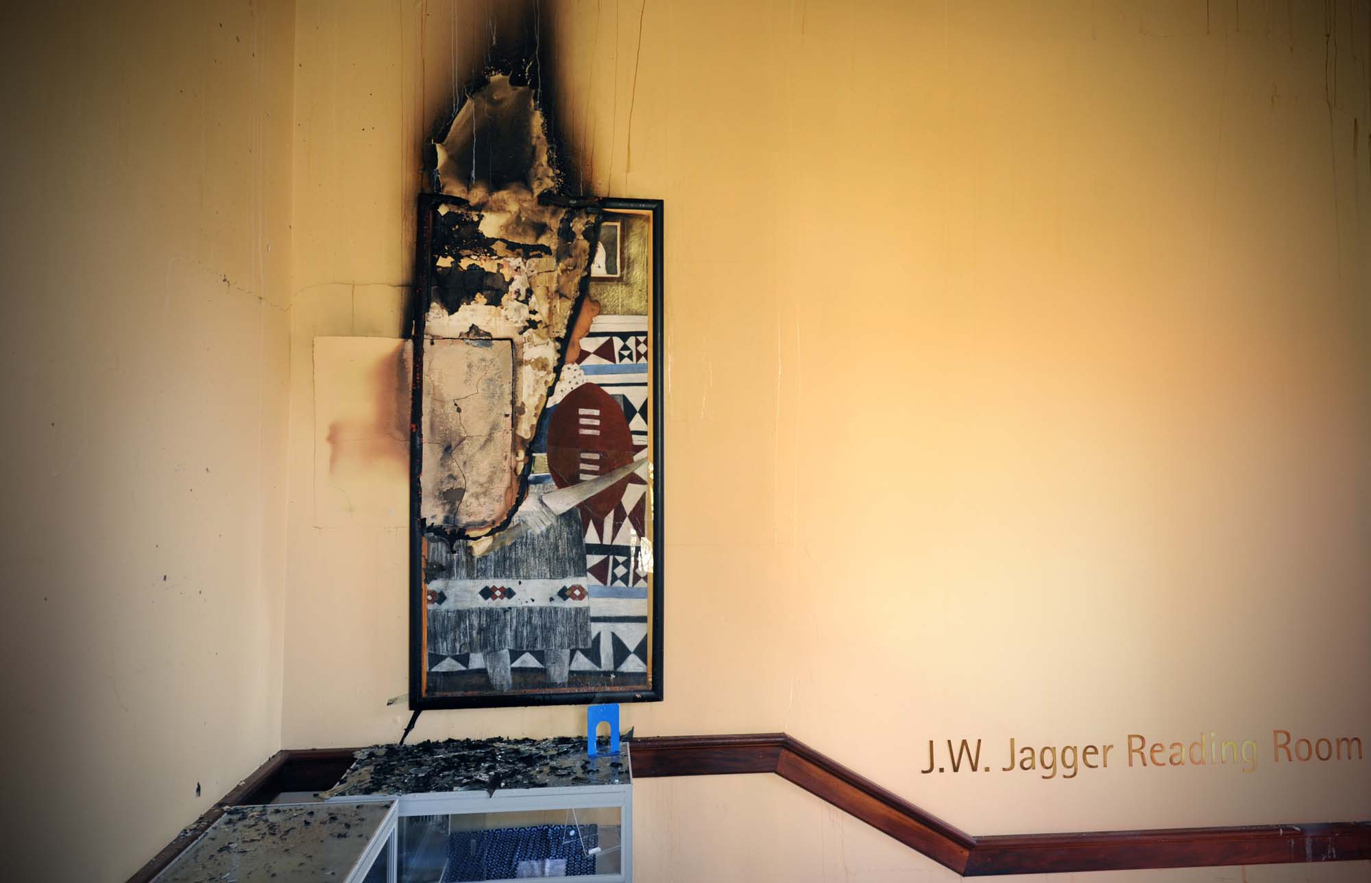 An artwork from the WOAC collection is destroyed.