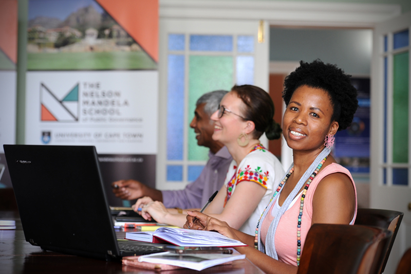 Some members of the Nelson Mandela School of Public Governance team.