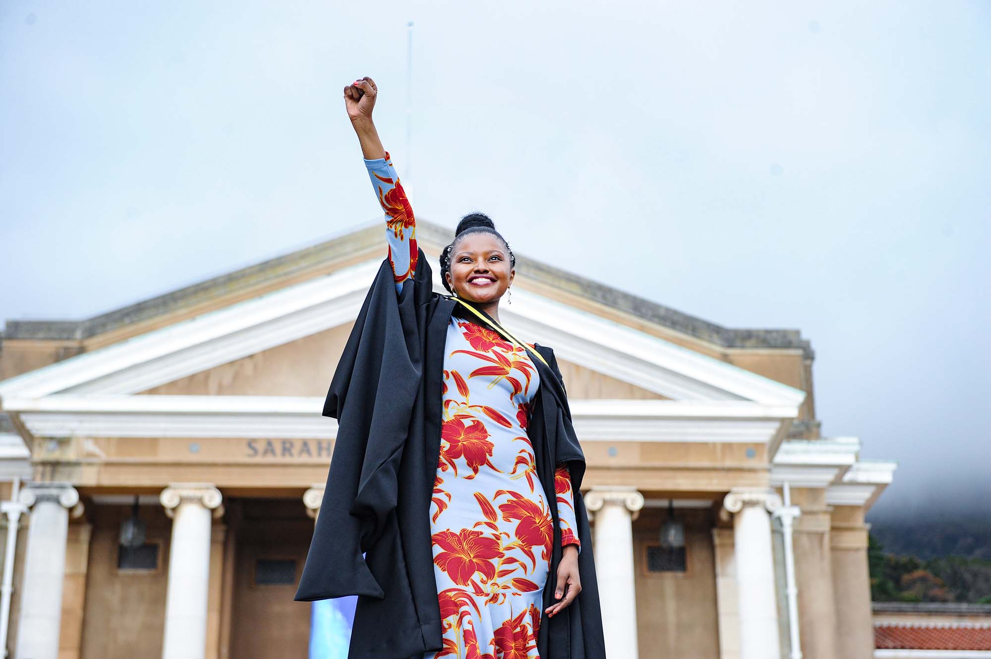 The Commerce and Humanities faculties had their graduation walk  of celebration on 13 December 2021 on the steps in front of the Sarah Baartman Hall as a ceremonial and symbolic gesture of their graduation, recognising that COVID-19 has changed the university&rsquo;s usual ways of celebrating graduation.