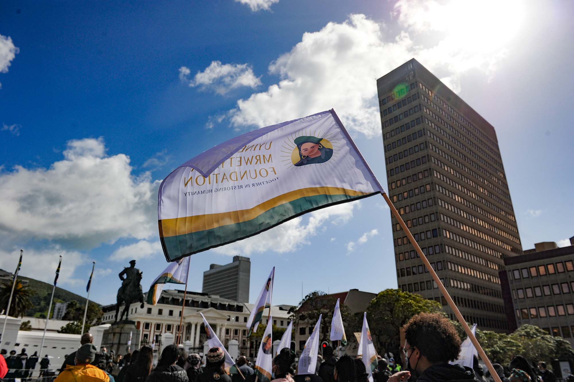 The Uyinene Mrwetyana Foundation with the Office for Inclusivity and Change (OIC) organised the Clareinch Post Office to parliament march to hand over a petition to the minister in the Department of Women, Youth and Persons with Disabilities, Maite Nkoana-Mashabane.