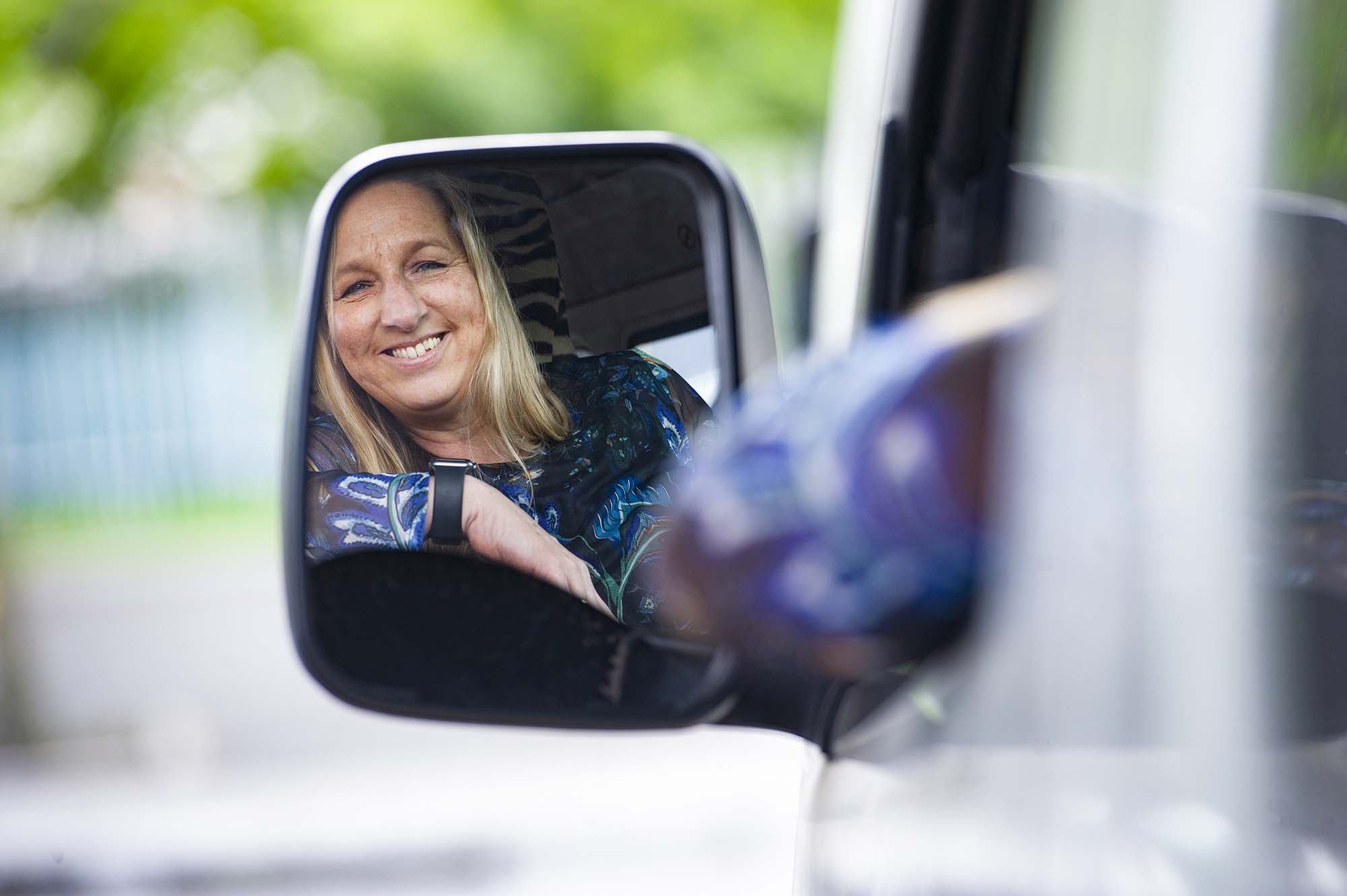 Professor Marianne Vanderschuren, photographed at the Mowbray Taxi rank, has been awarded a new SARCHI Chair in transport mobility.