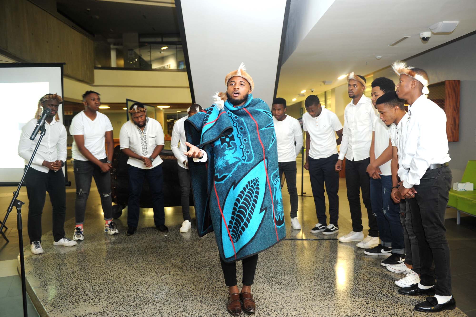 Performances by a student band at the SRC-hosted event on Africa day at the New Engineering Building on upper campus. Photo Lerato Maduna