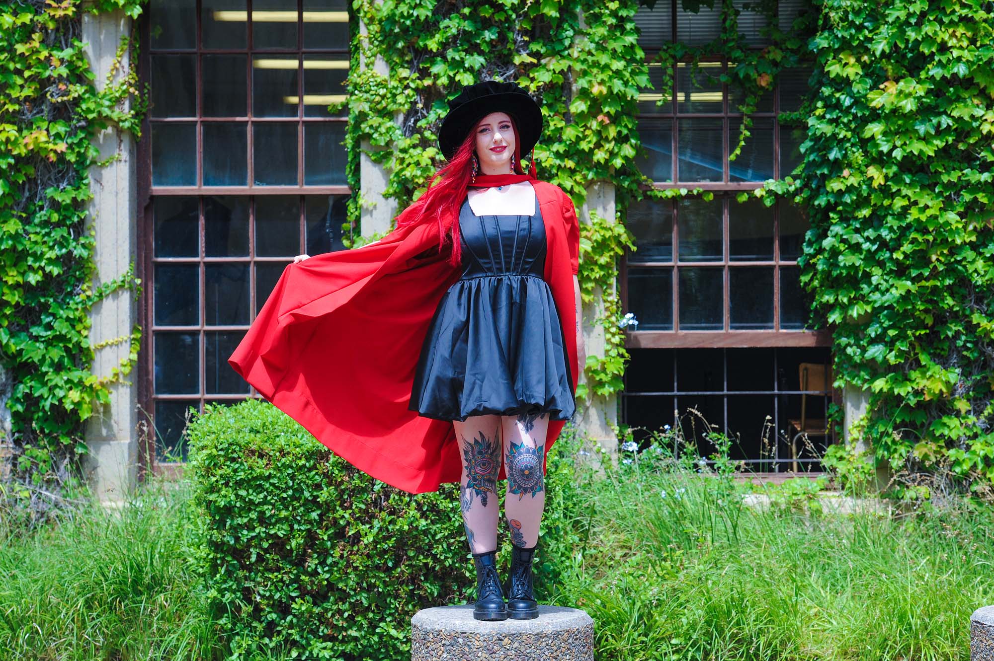 Graduation ceremonies for EBE, Sciences, Health Sciences and Law took place outside the Sarah Baartman Hall on upper campus. Photo Lerato Maduna