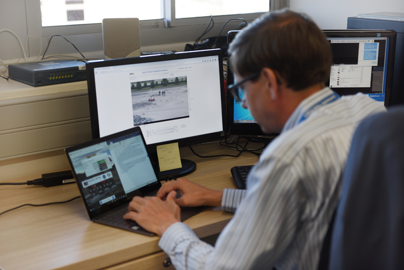 Mars Rover - Ewan Reid at his desk