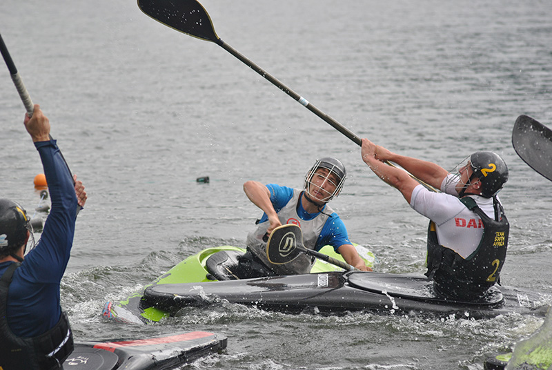 Canoe polo star competes in Belgium