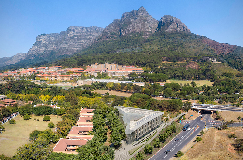 An architect’s impression of the new d-school on UCT’s middle campus.